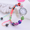 2014 high quality shambala beads strap wrist watch women